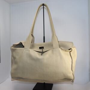 Tagliovivo Doctor Bag White Leather Handmade‎ in Italy